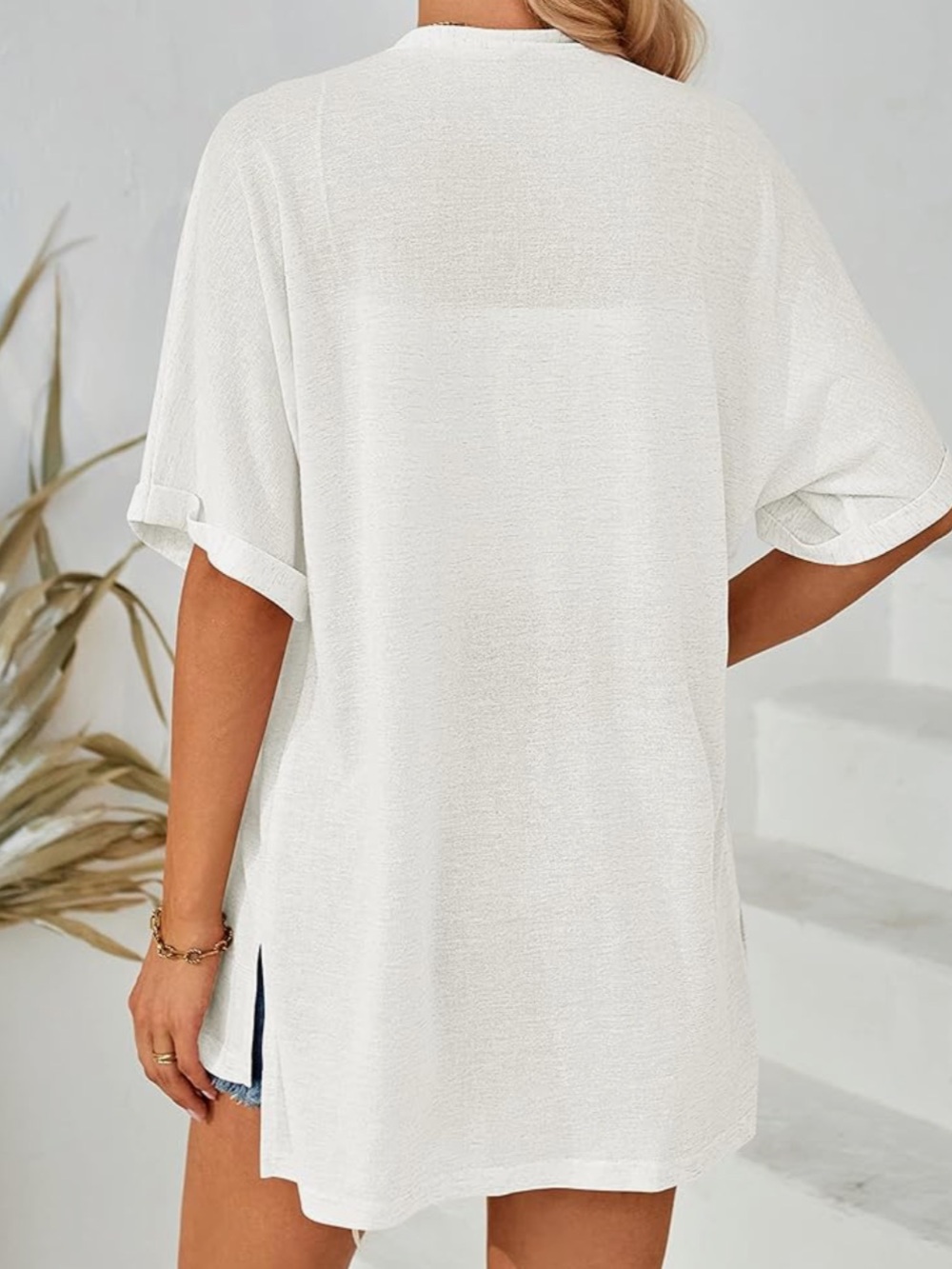 🤍 Open-Front Kimono Wrap - Picture 3 of 4